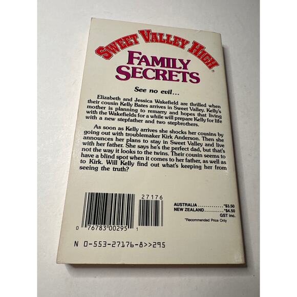 Sweet Valley High 1ST Edition First Print Book #45 Family Secrets Vintage 1980's - Picture 4 of 8